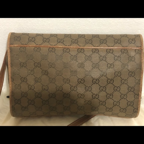 Vintage Gucci Canvas Handbag - Picture 2 of 8